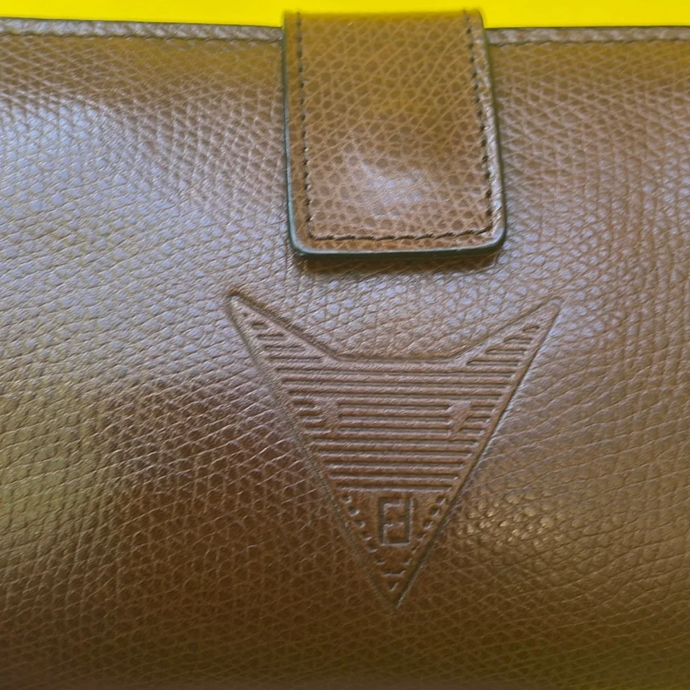 Vintage 60’s brown Fendi lizard skin wallet